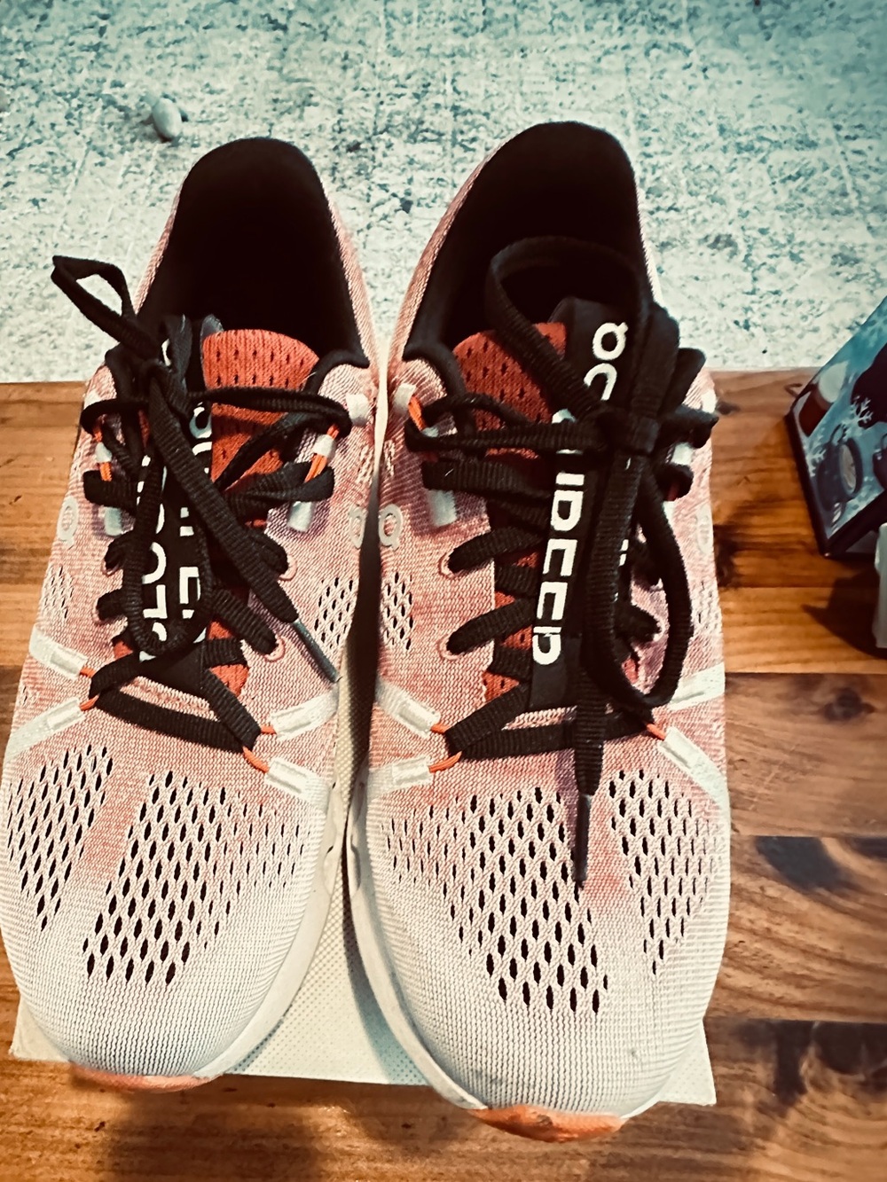 On Running Women's Shoes in Black and rust color Size 7